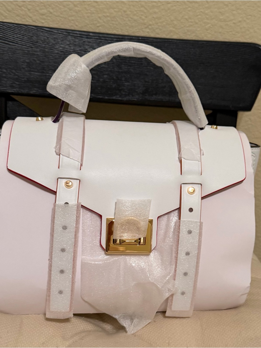 Michael Kors Pale Pink Satchel with Gold Hardware